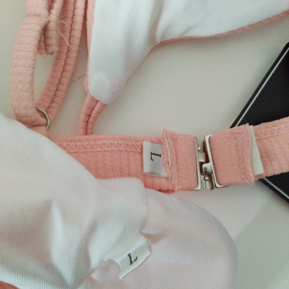 Zaful 2 Piece Bikini Pink Size Large New - Picture 6 of 7